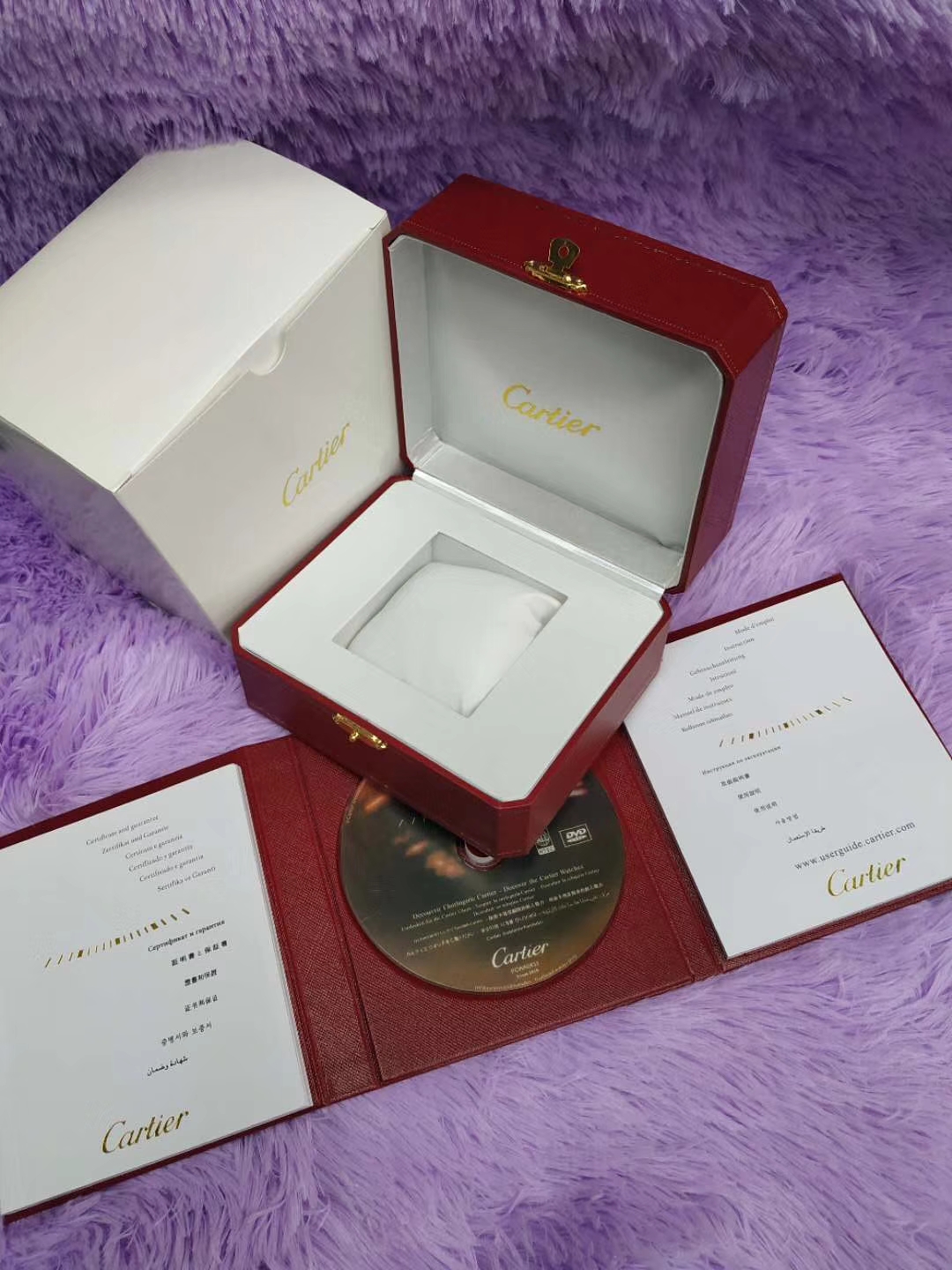 Cartier Replacement Watch box With Luxury Booklet and Disk